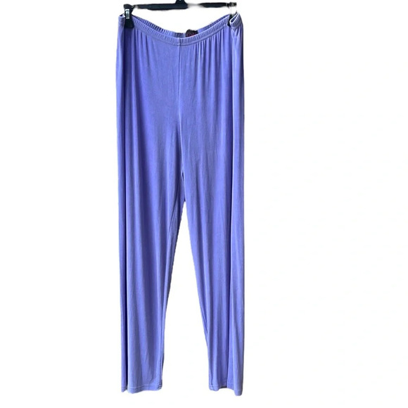 Ashli Couture Lilac Slinky Knit Travel Pullon Pants. Stretchy. XL - Picture 1 of 3